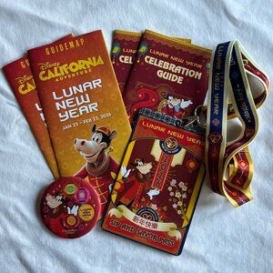 Disneyland 2026 Lunar New Year Souvenirs: Button, Sip & Savor Pass, Guides, Maps
